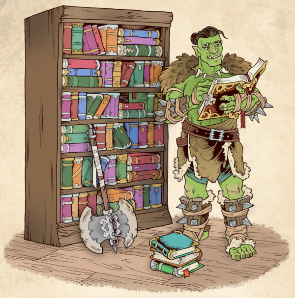 Lorgok, Half-orc Librarian