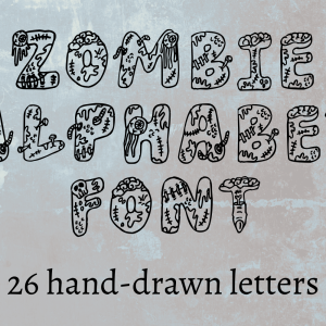 Zombie Alphabet Font