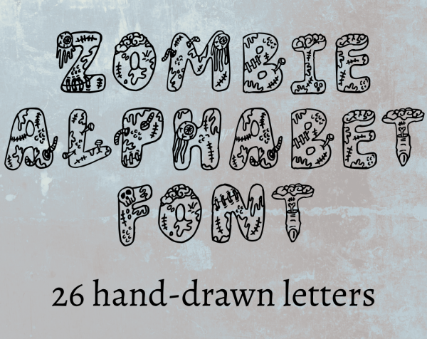 Zombie Alphabet Font